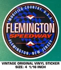 Flemington Speedway - Vintage Original Vinyl Decal Sticker Modified Country New. Price: $9.18.