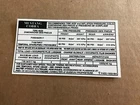 1994 1995 Ford Mustang Svt Cobra Door Tire Pressure Specs Decal F4ZC-1532-BA New. Price: $9.99.