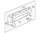 Genuine Volkswagen Glove Box Frame 561-857-114-D-92W New. Price: $111.59.