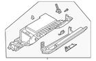 Genuine Audi Glove Box Assembly 4M8-857-035-K-24A New. Price: $565.24.