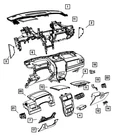 Genuine Mopar Glove Box Door Latch Striker 68002150AB New. Price: $19.83.