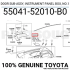 5504152010B0 Genuine Toyota Door Sub-assy, Instrument Panel Box, NO.1 New. Price: $107.69.