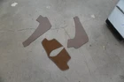 Al Knoch Dark Saddle Corvette C2 Door Cards Kick Panels Quarter Interior Used. Price: $125.00.