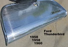 Oem 1958 1959 1960 Ford Thunderbird Chrome Glove Box / Compartment Door T-bird Used. Price: $149.99.