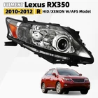 For 2010-2012 Lexus RX350 Hid/xenon Headlight W/afs Chrome Passenger 81110-0E061 New. Price: $209.99.