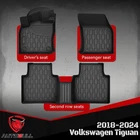 Autobull Floor Mats Compatible With Volkswagen Vw Tiguan 2018-2024 New. Price: $129.00.