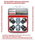 Toyota Wheel Lock. Gunmetal. Tx, Gx, Tundra, Tacoma, Sequoia, Ls, (read) New. Price: $57.86.