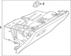 Genuine Mercedes-benz Glove Compartment Housing 214-680-08-01-9L22 New. Price: $572.50.