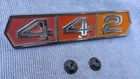 1966 Oldsmobile "442" Rear Quarter Aluminum Emblem Oem Part# 7602884 Gm Used. Price: $49.99.