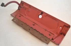 1963-1964 Ford Galaxie Red Glove Box Door, Arm Stop & Instrument Panel Hinge Oem Used. Price: $18.00.