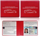 Ziciner Car Registration Insurance Holder, 2PACK Essential Auto Red/small New. Price: $9.59.