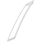 Genuine Nissan Cover Front Door Sash Right-hand 802D2-6RR1B New. Price: $40.04.