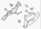 Genuine Ford Glove Box Assembly JK4Z-6106010-AA New. Price: $267.98.