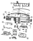 Genuine Mopar Instrument Panel Applique 68041500AA New. Price: $49.73.