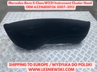 Mercedes-benz S-class W221 Instrument Cluster Hood Oem A2216800126 2007 2013 Used. Price: $71.16.