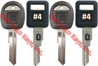 New Gm Single Sided Vats Ignition Keys #4 (pair) + Doors/trunk Oem. Price: $38.45.