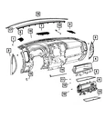 Genuine Mopar Instrument Panel Glove Box 5YM771XTAI New. Price: $764.40.