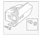 Genuine Mercedes-benz Glove Box 172-680-02-91-9H14 New. Price: $553.20.