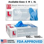 Blue Nitrile Medical Gloves Powder Free Latex Food Grade Disposable New. Price: $65.98.