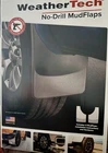 Weathertech Rear No-drill Mudflaps 120134 Fits 2021-2026 Ford F-150 New. Price: $79.99.