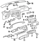 Genuine Gm Instrument Panel Trim Pad Compartment Door Lock Stkr 25535579 New. Price: $21.56.