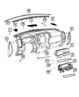 Genuine Mopar Instrument Panel Glove Box 5YM771XTAI New. Price: $751.66.