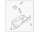 Genuine Nissan Cover-glove Box Lid 68520-6RB0A New. Price: $82.43.