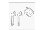 Genuine Toyota Glove Box Lock Kit 69056-06180 New. Price: $208.18.