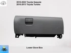 553200C012B0 10 13 Toyota Tundra Sequoia Lower Dash Storage Glove Box Gray Used. Price: $84.00.