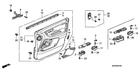Genuine Honda Lining Lh Front Door New Oem 83580-S0X-A31ZC. Price: $109.83.
