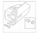 Genuine Mercedes-benz Glove Box 172-680-02-91-9H14 New. Price: $557.61.