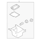 Genuine Ford Compartment AG1Z-5406010-BA New. Price: $46.16.