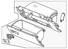 Genuine Gm Glove Box Assembly 86526426 New. Price: $120.39.