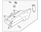 Genuine Nissan Glove Box Frame 68520-6MR0A New. Price: $293.42.