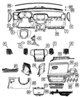 Genuine Mopar Instrument Panel Applique 68210805AA New. Price: $20.73.