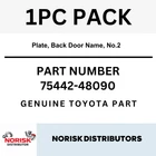 Toyota 4RUNNER Highlander Oem Plate, Back Door Name, NO.2 75442-48090 New. Price: $24.46.