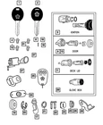 Genuine Mopar Glove Box Lock Cylinder 4778448 New. Price: $18.63.