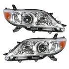 Labwork Right&left Headlight Assembly For Toyota Sienna 2011-2020 Halogen Chrome New. Price: $95.43.