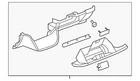 Genuine Gm Light Titanium Instrument Panel Compartment Door 25965518 New. Price: $30.33.