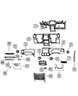 Genuine Mopar Instrument Panel Applique 6EW09MX7AA New. Price: $144.59.