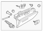 Genuine Volkswagen Glove Box Assembly 5C1-857-097-G-PX7 New. Price: $210.93.