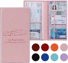 Registration And Insurance Card Holder For Women Men, Pink Glove Box Paperwo New. Price: $15.99.