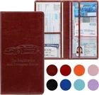 Registration And Insurance Card Holder For Women Men, Dark Brown Glove Box P New. Price: $14.80.