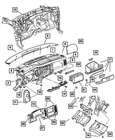 Genuine Mopar Glove Box Door Bumper 5019386AA New. Price: $9.07.