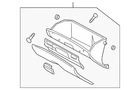 Genuine Mazda Glove Box Assembly BL8D-64-030A-65 New. Price: $115.50.