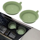 Hqrnyp 2PCS Car Cup Holder Coaster, Silicone 3.35*0.67 Inches, Light Green New. Price: $11.24.