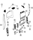 Genuine Mopar Glove Box Door 7KS98LA8AA New. Price: $194.70.