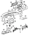 Genuine Mopar Glove Box Housing XZ98ARKAA New. Price: $51.32.