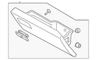 Genuine Ford Glove Box Door KC3Z-25060T10-BB New. Price: $227.20.