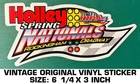 Ihra Holley Spring Nationals Vinyl Decal Sticker Vintage Original-drag Race New. Price: $8.51.
